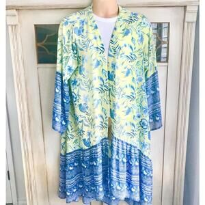 EUC All Worthy byHunter McGrady Regular Print Floral Duster | Size OS